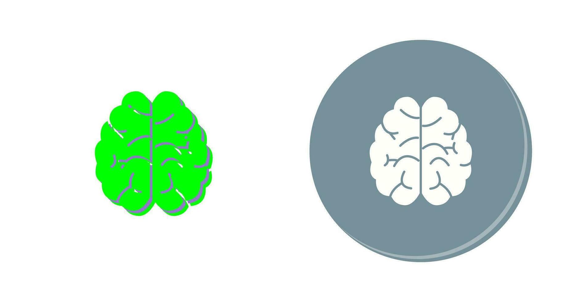 hersenen vector pictogram