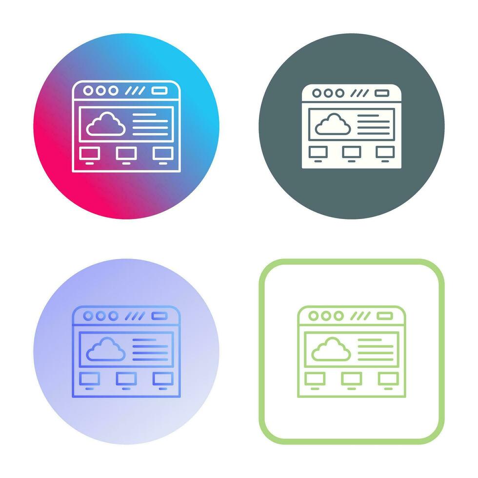 cloud computing vector icon