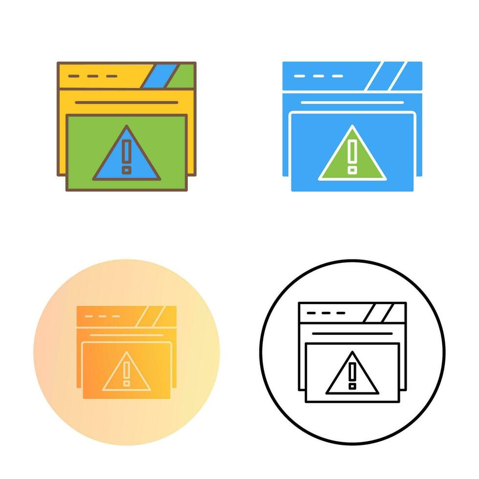 waarschuwing vector pictogram