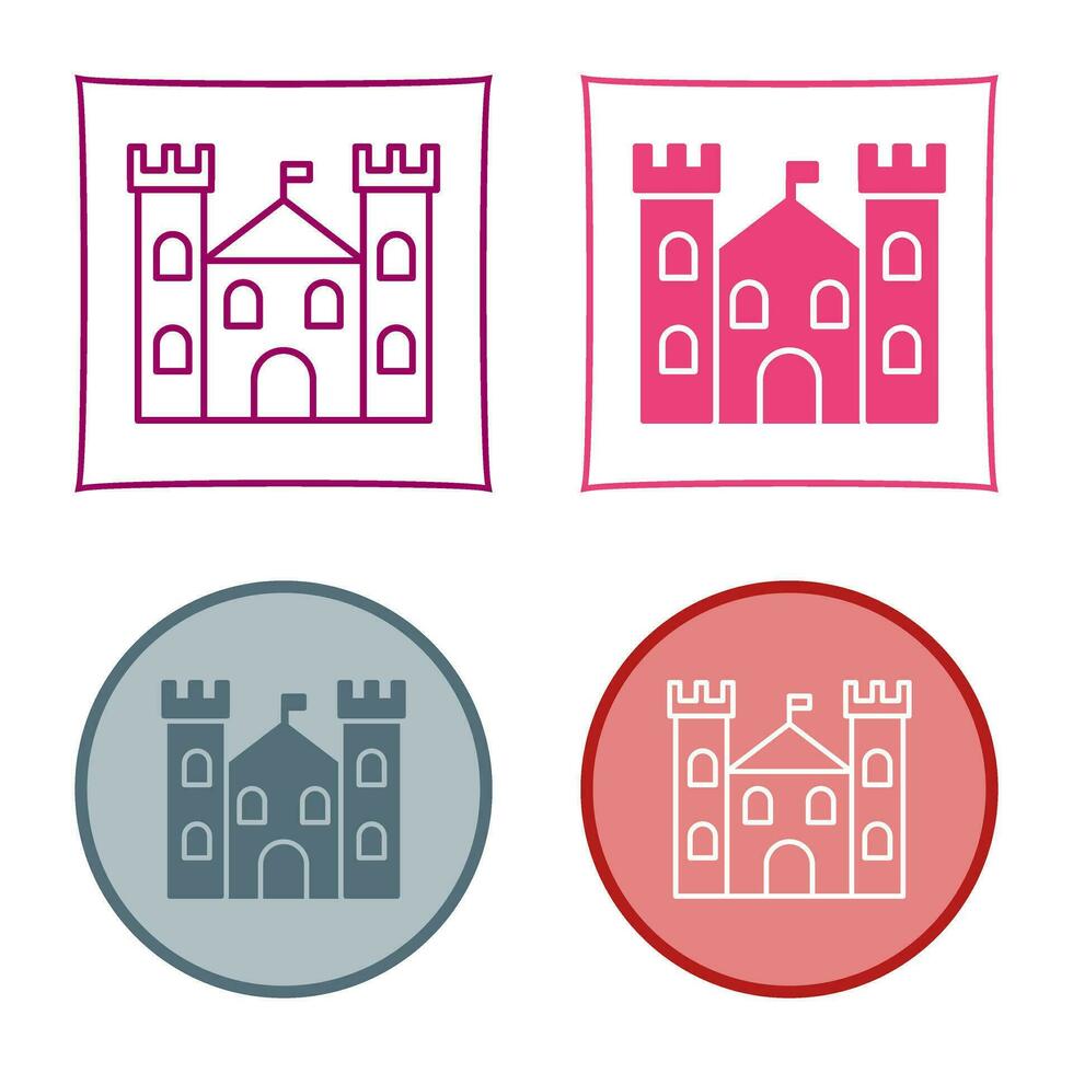 kasteel vector pictogram