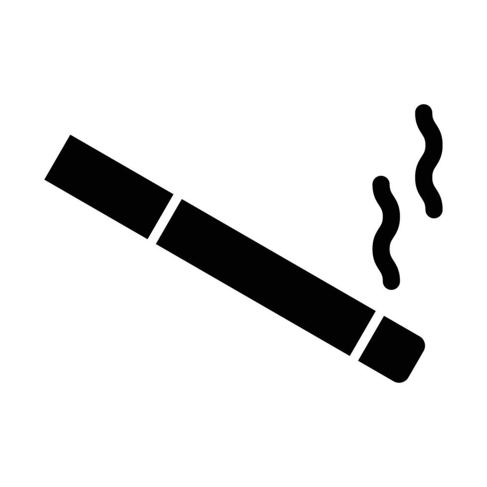 sigaret glyph icoon ontwerp vector
