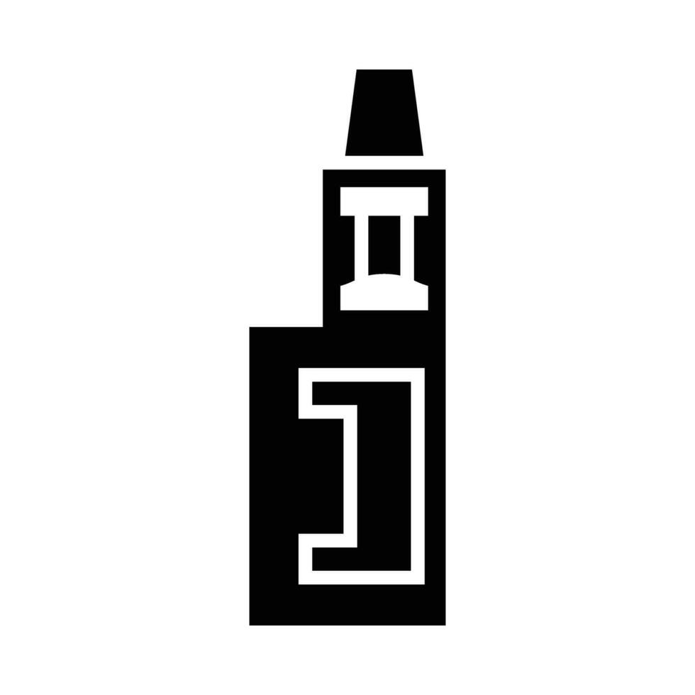 vapen glyph icoon ontwerp vector