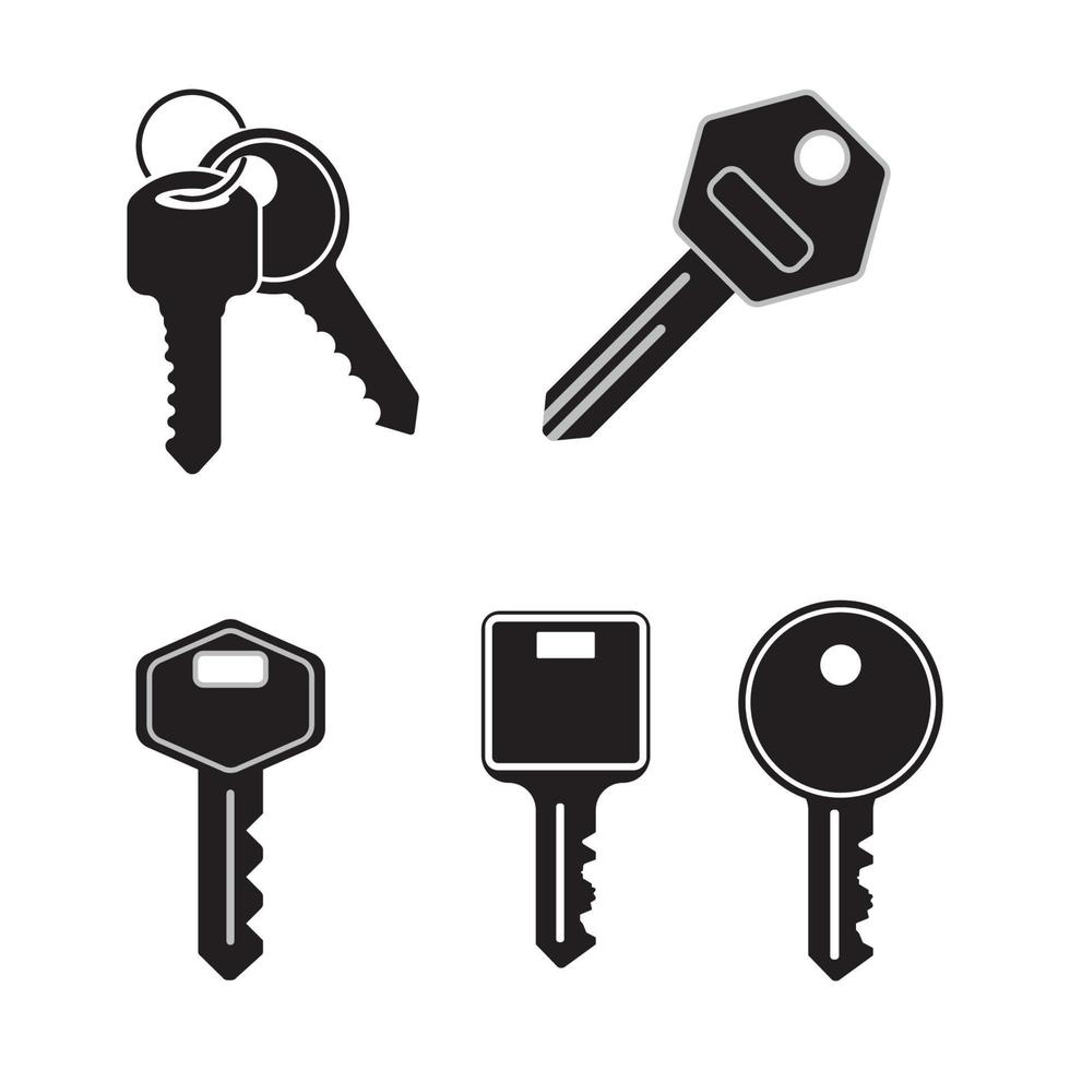 sleutelpictogram vectorillustratie vector