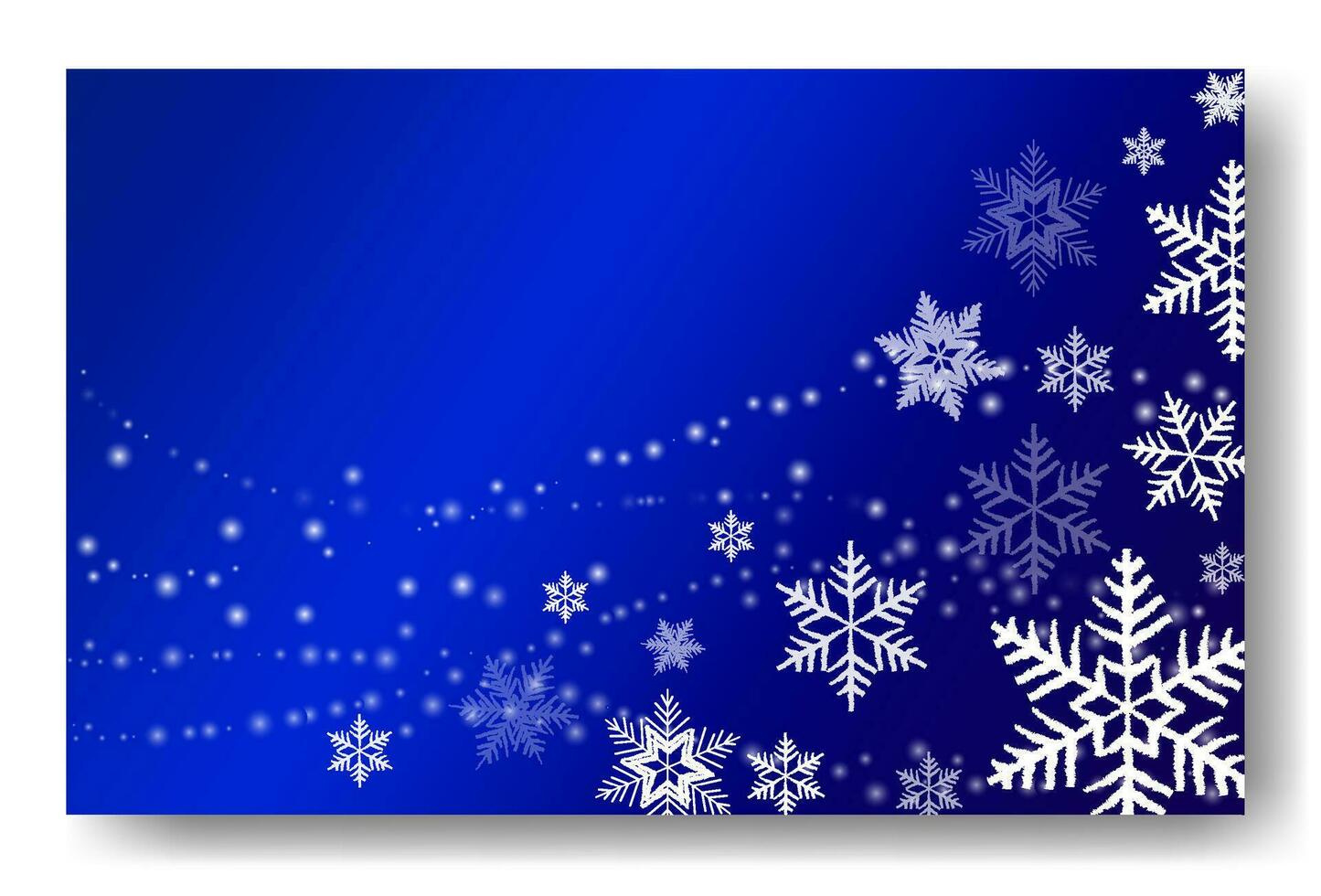 Kerstmis sneeuwvlok met nacht ster licht en sneeuw vallen abstract achtergrond vector illustratie eps10