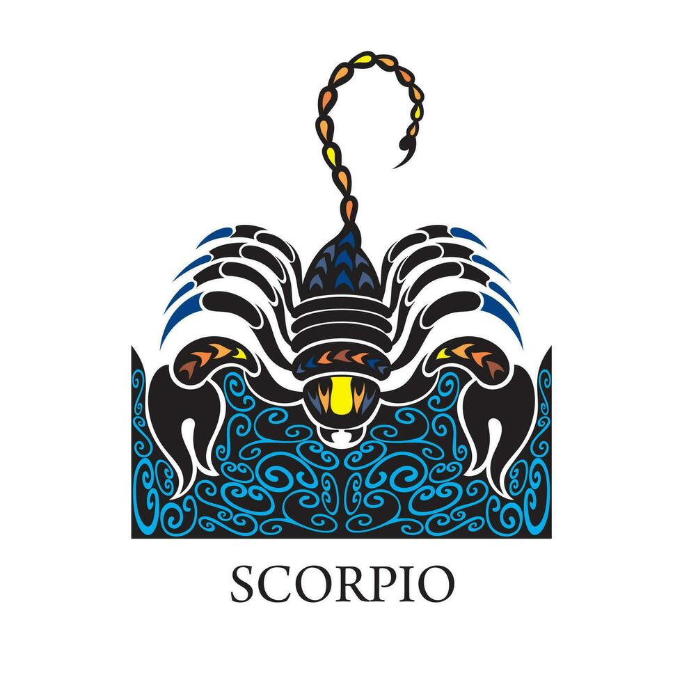 vector Schorpioen horoscoop dierenriem teken