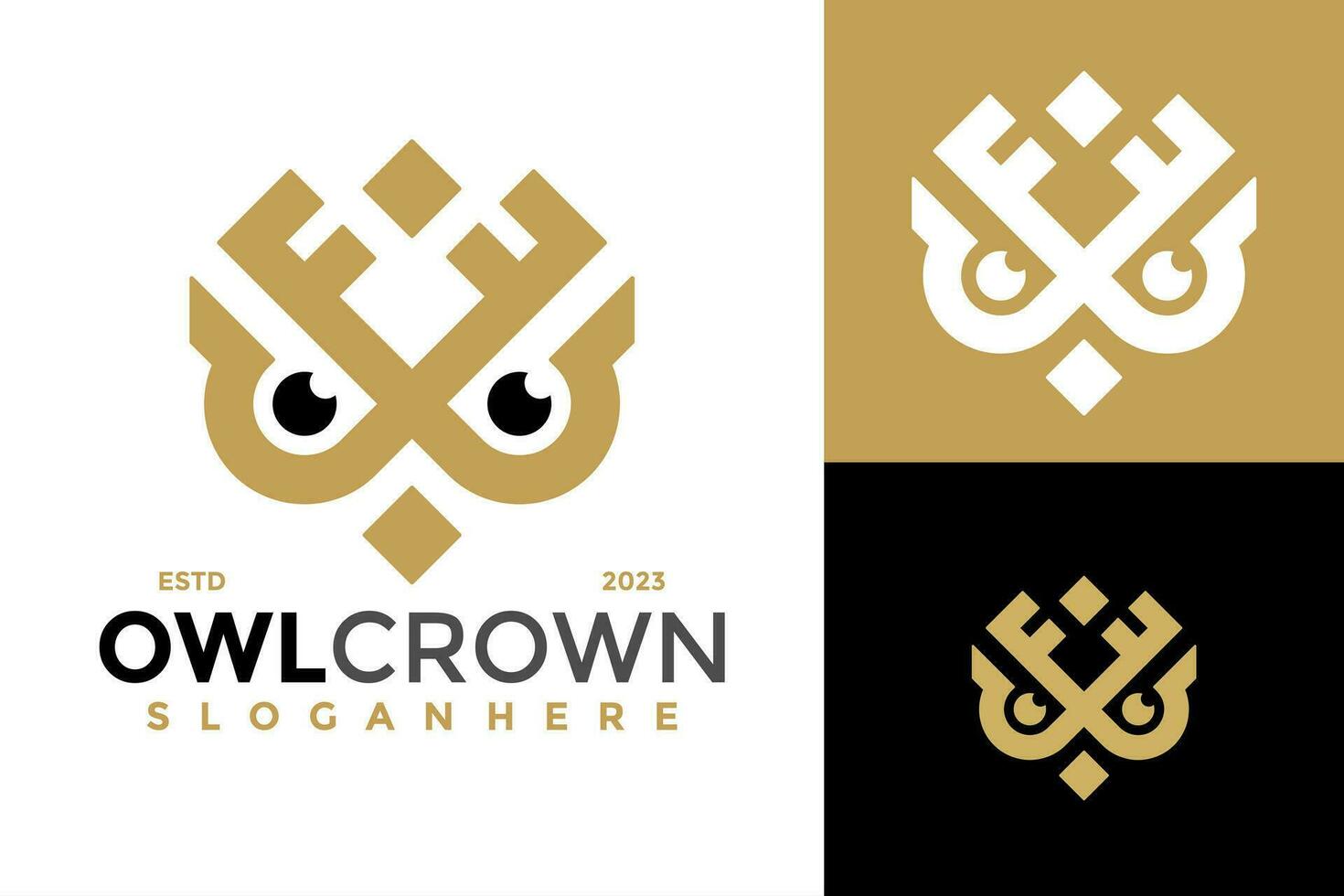 uil kroon logo ontwerp vector symbool icoon illustratie