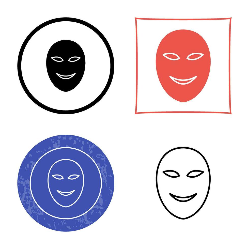 oude gezicht masker vector icoon