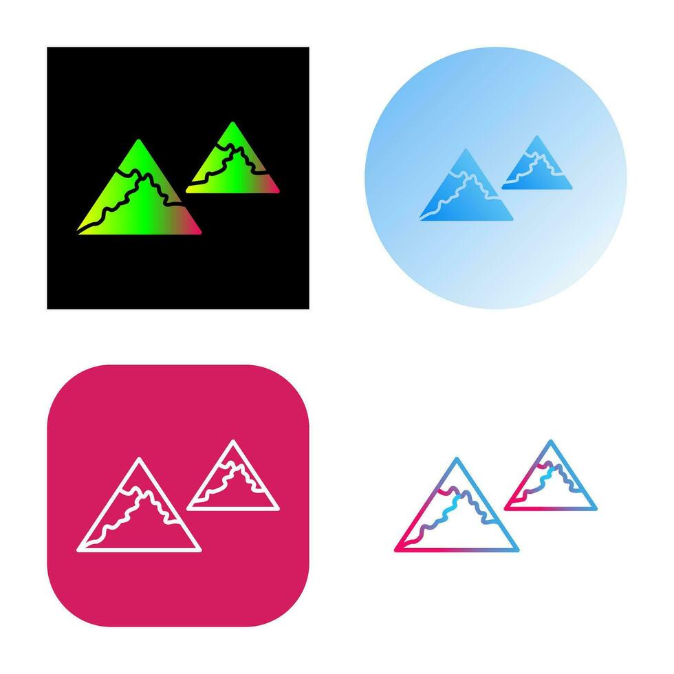 uniek bergen vector icoon