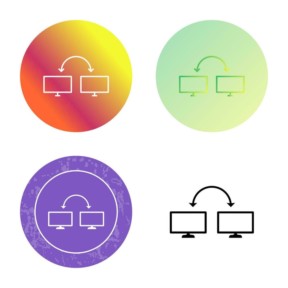 uniek verbonden systemen vector icoon