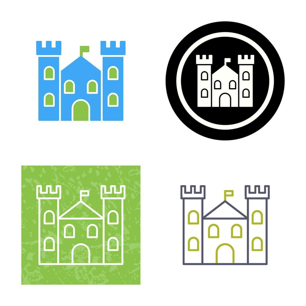 kasteel vector pictogram