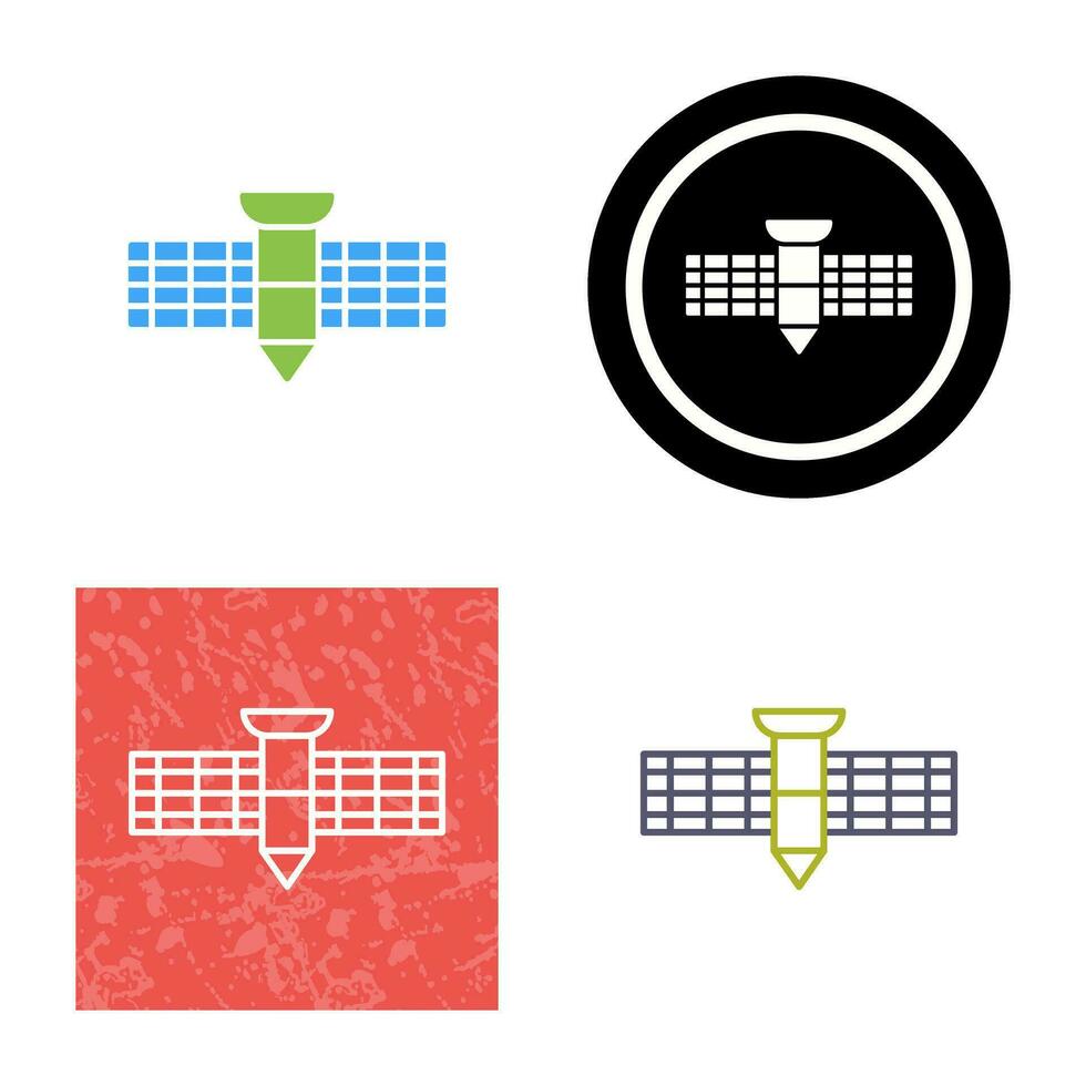 satelliet vector pictogram