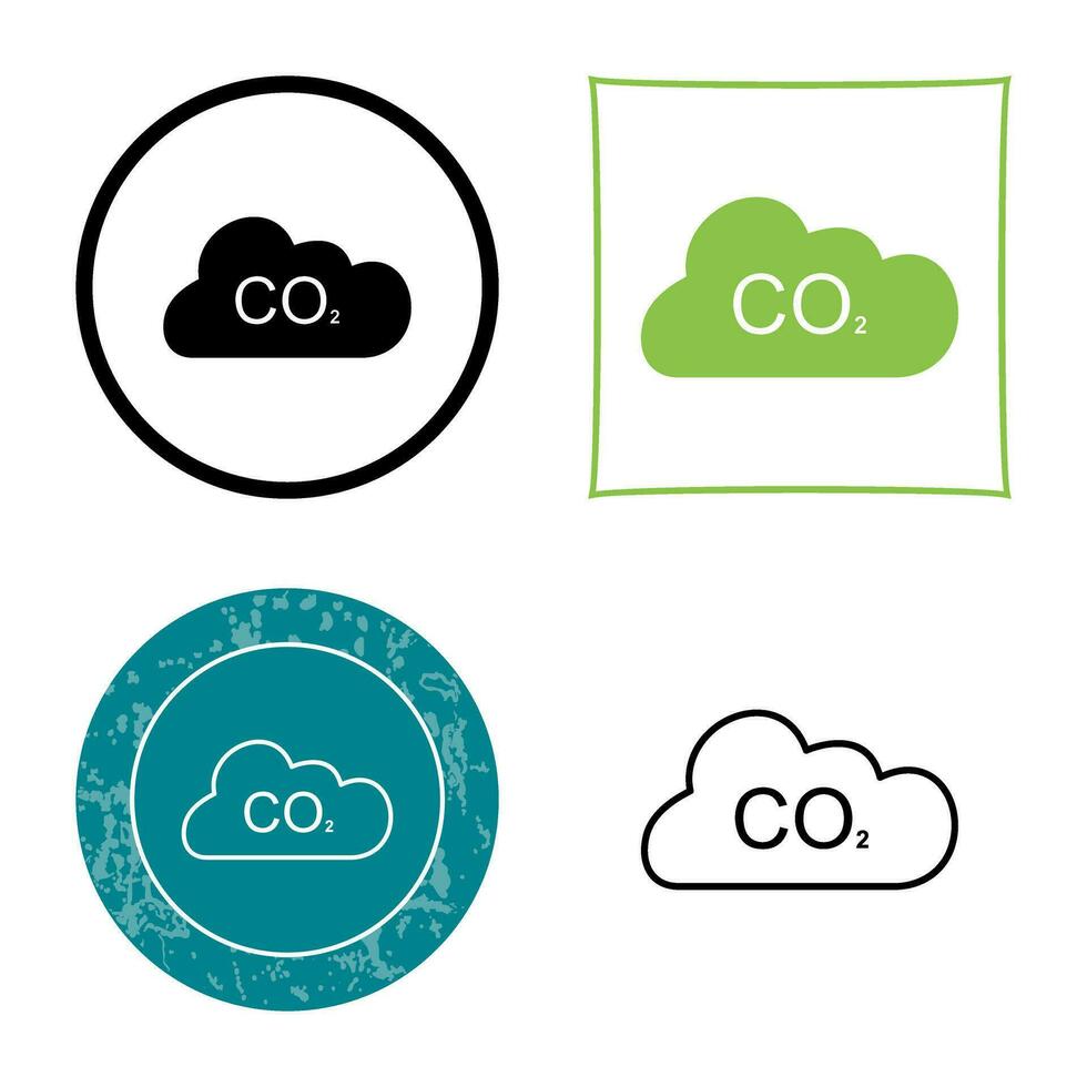 koolstof dioxide vector icoon