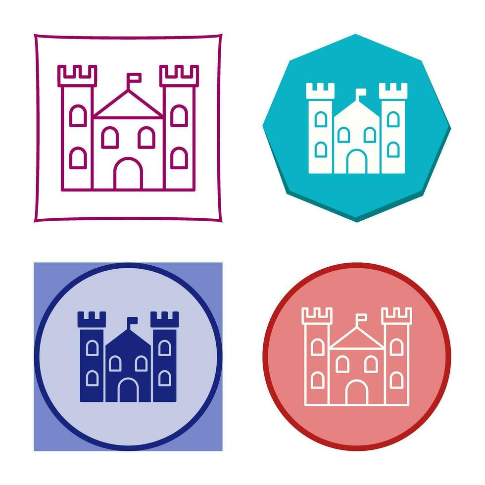 kasteel vector pictogram