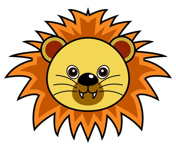 Cute Lion Vector. vector