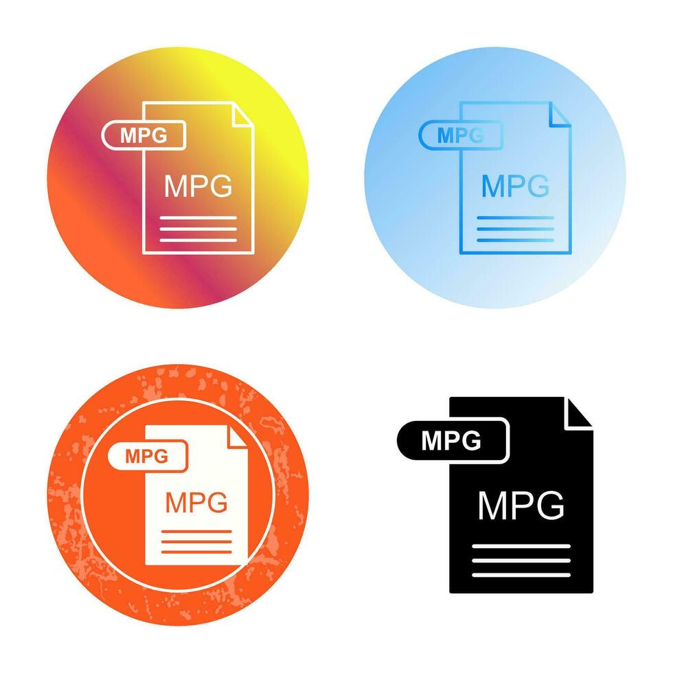 mpg vector icoon