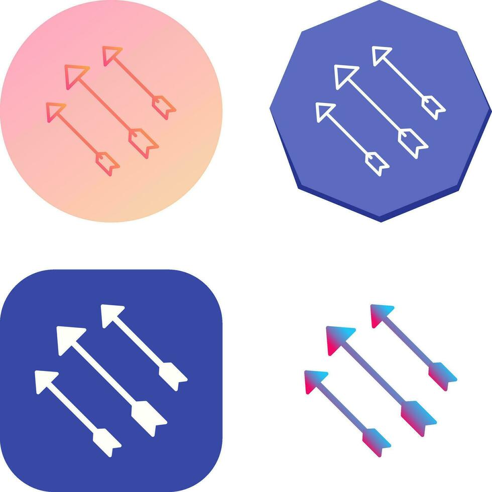 uniek pijlen vector icoon