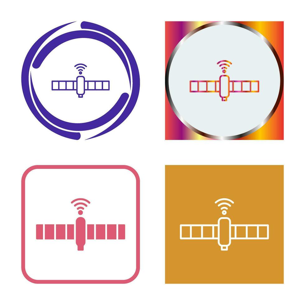uniek satelliet vector icoon
