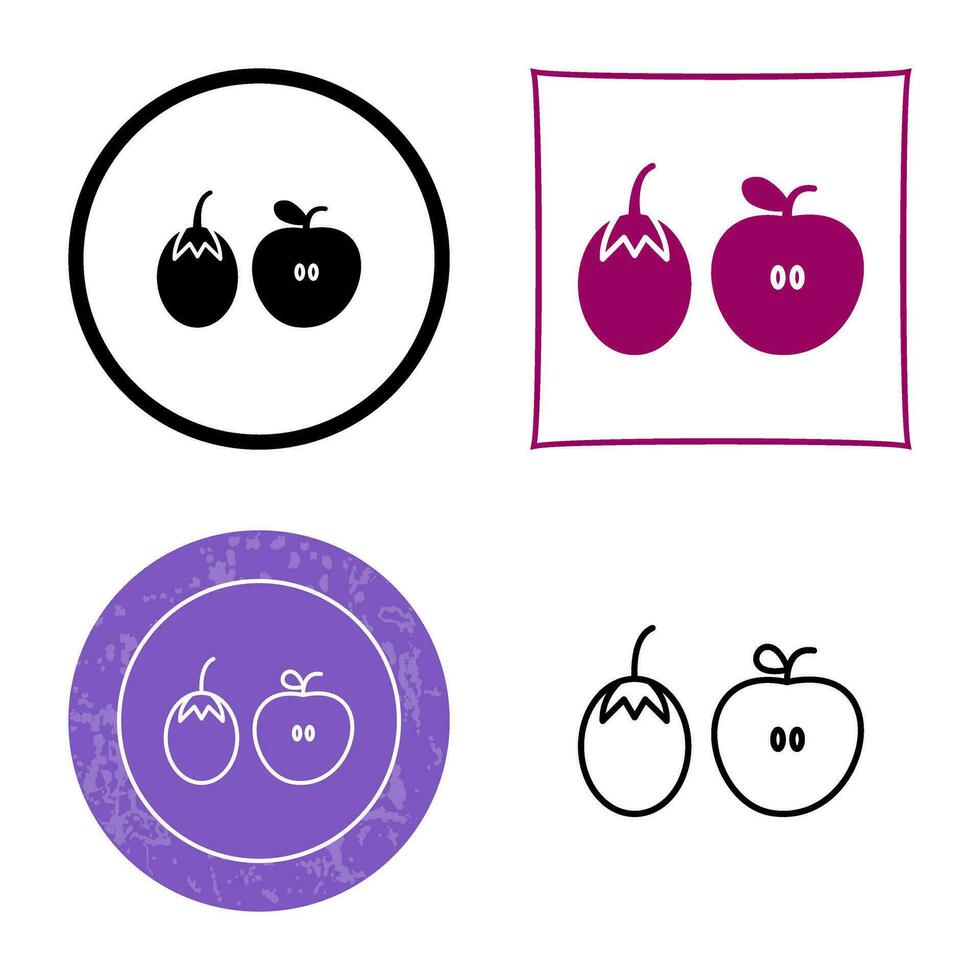 fruit en vgroenten vector icoon