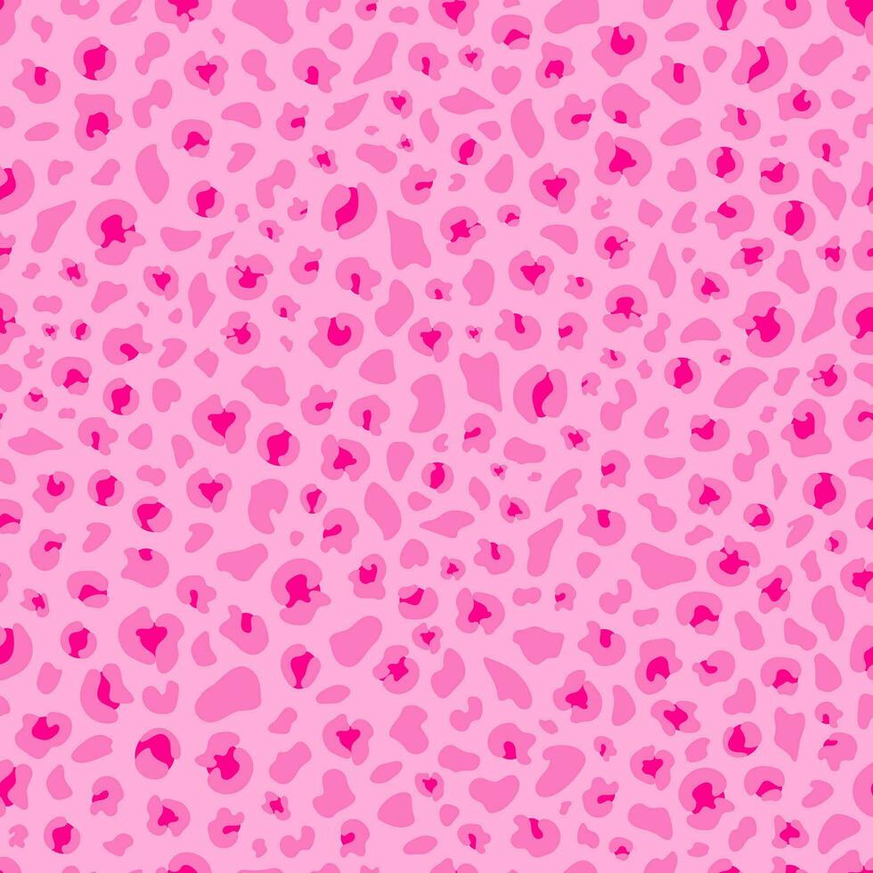 roze modern luipaard naadloos patroon. modieus aantrekkingskracht pop achtergrond ontwerp. vector