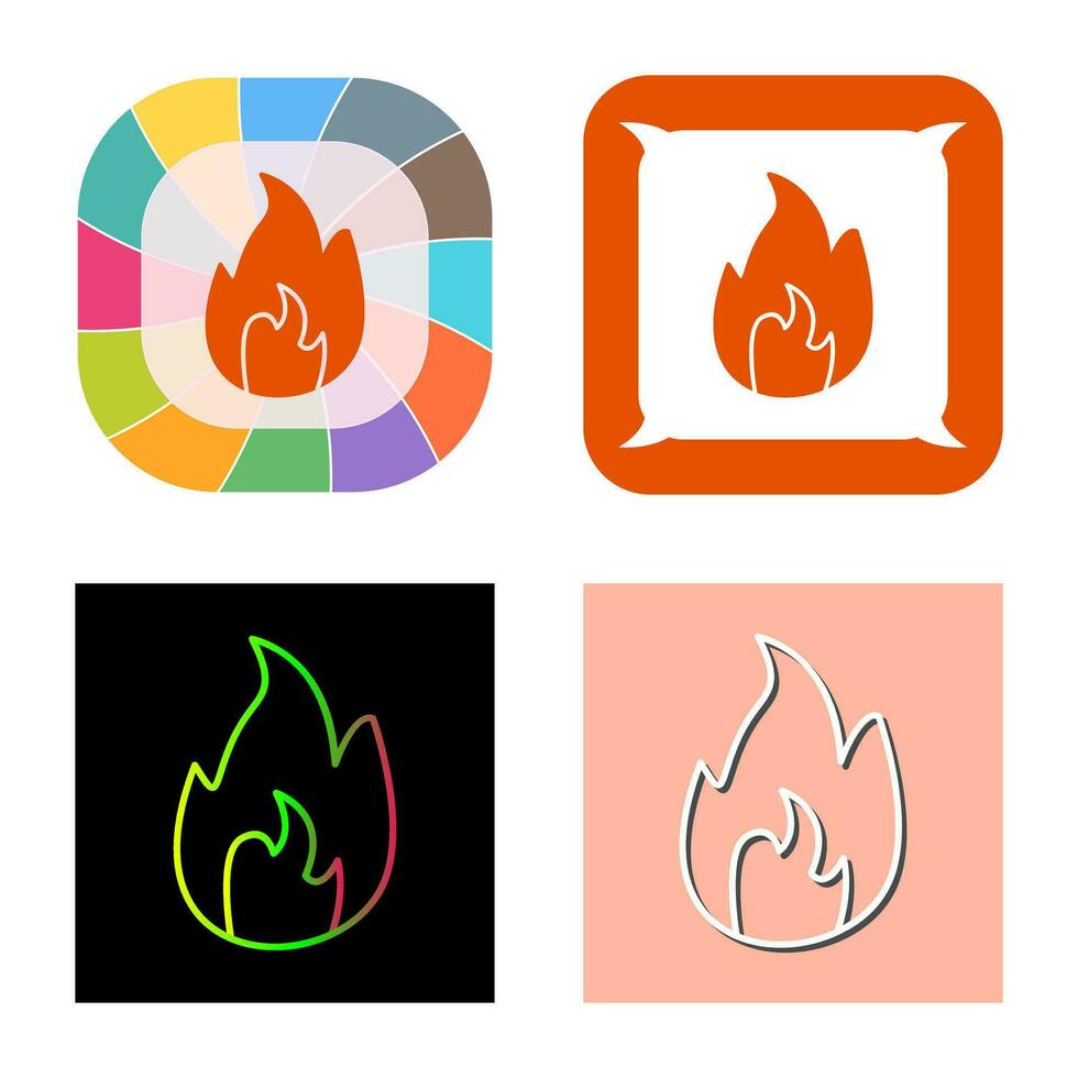 uniek vlam vector icoon