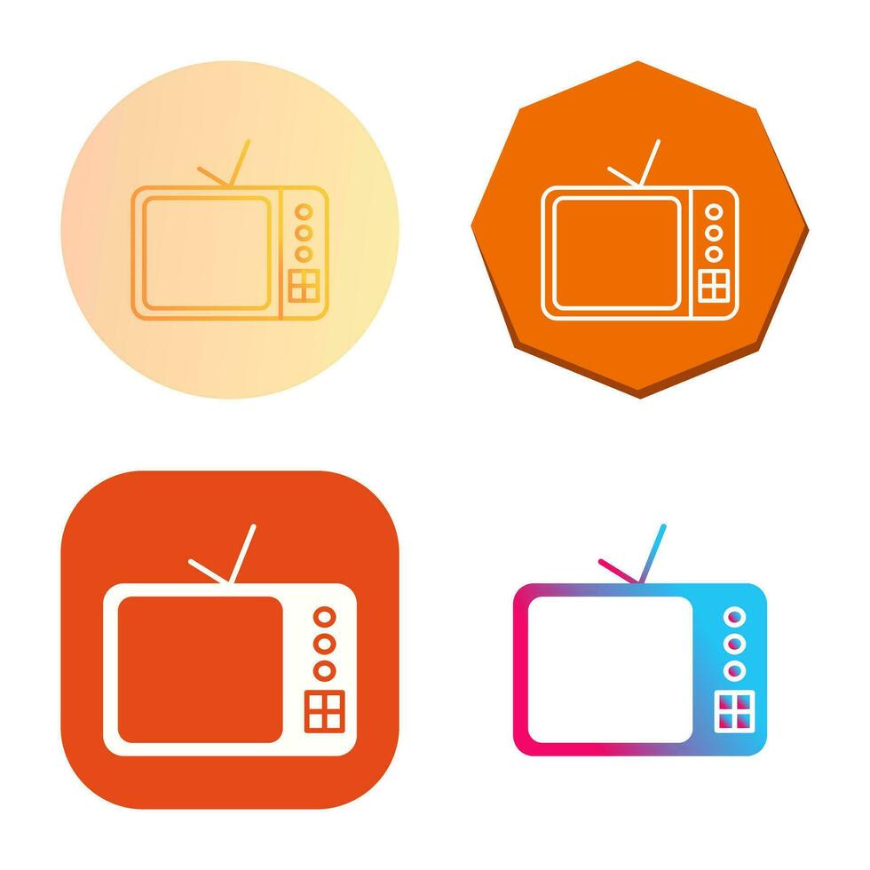 TV reeks vector icoon