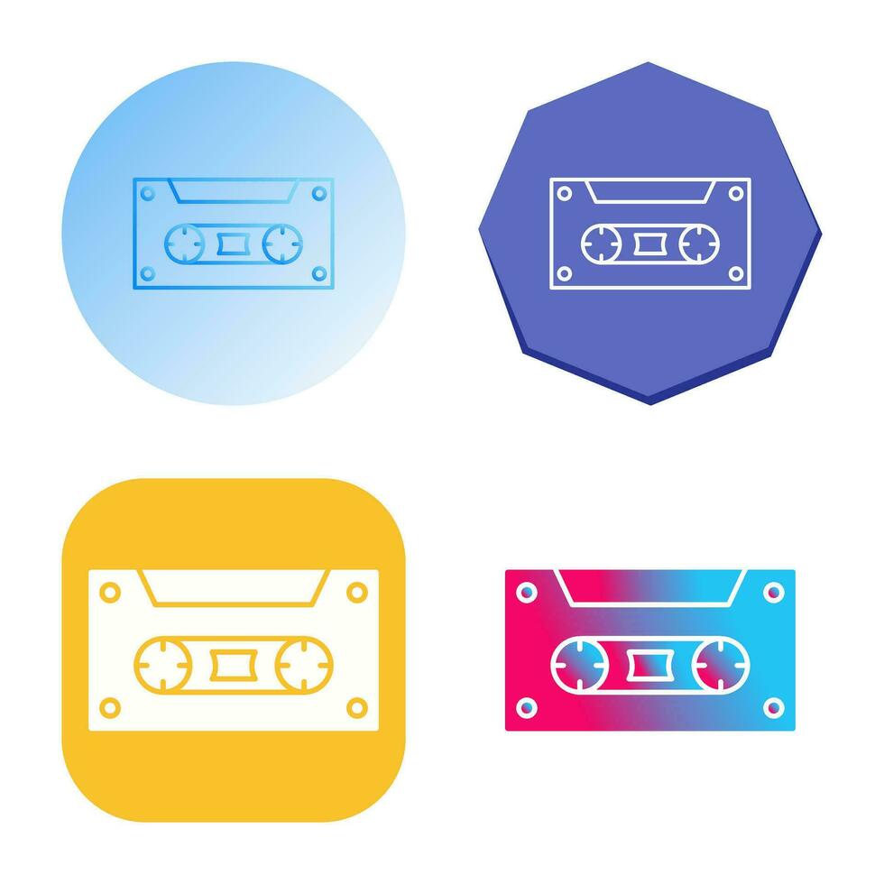 casette vector icoon