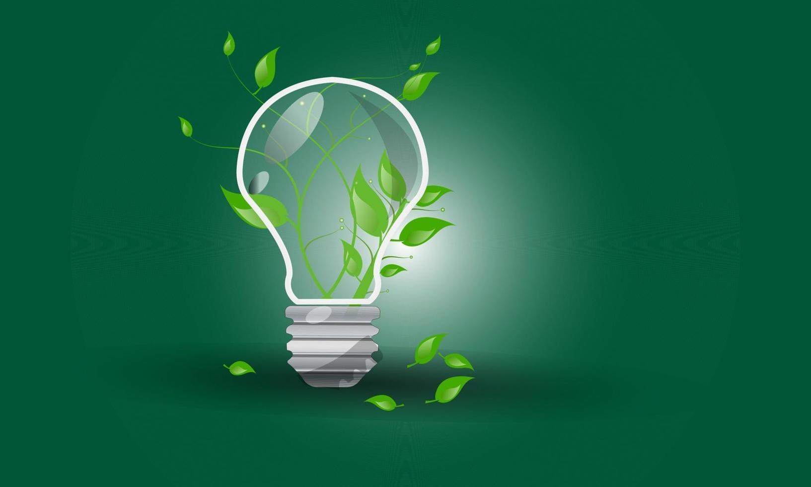 denk groen eco energie icoon klimaatverandering hernieuwbaar ontwerp vector