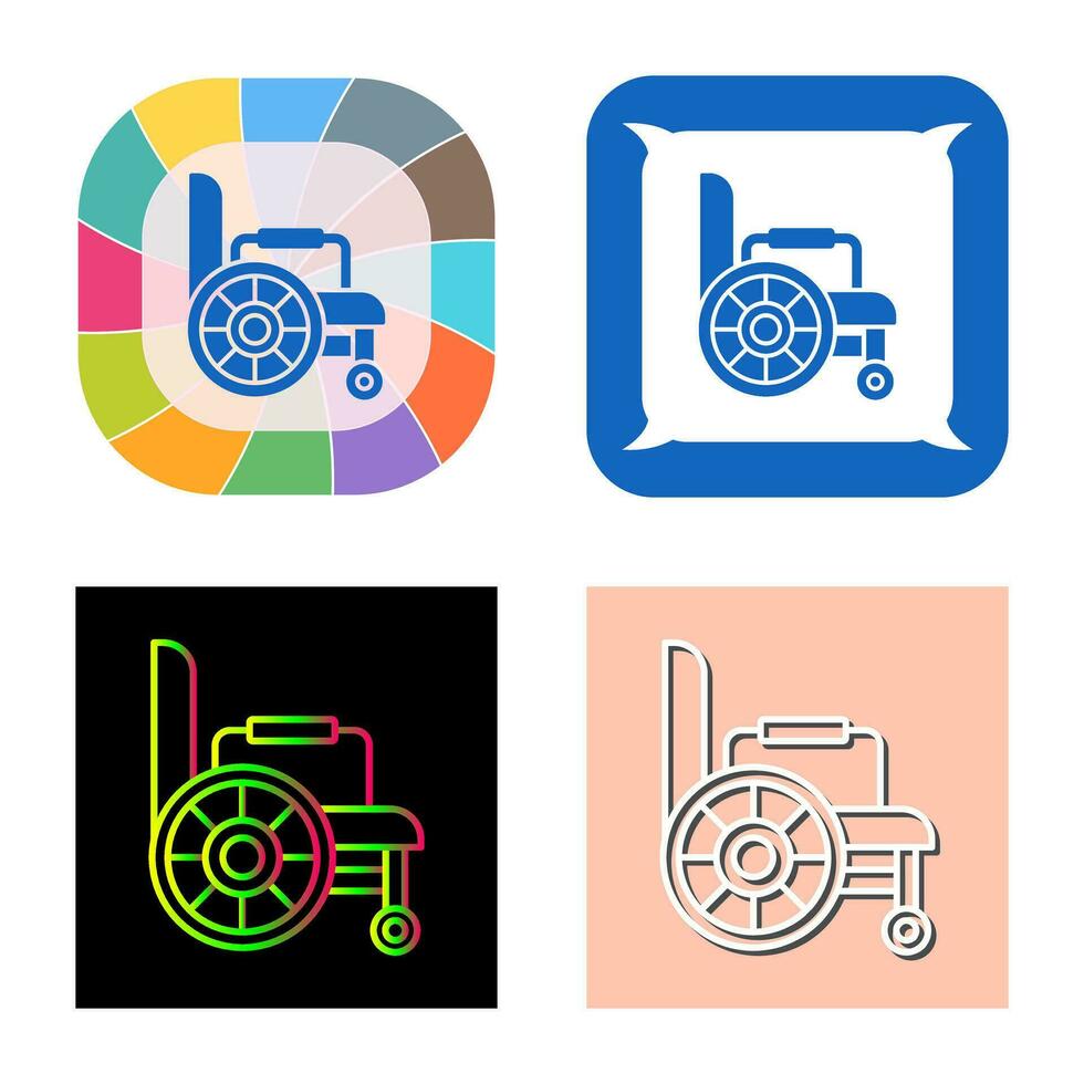 rolstoel vector pictogram