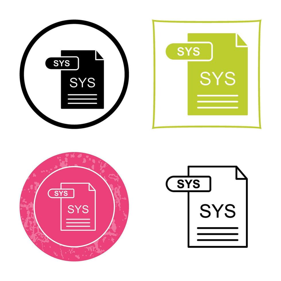 sys vector icoon
