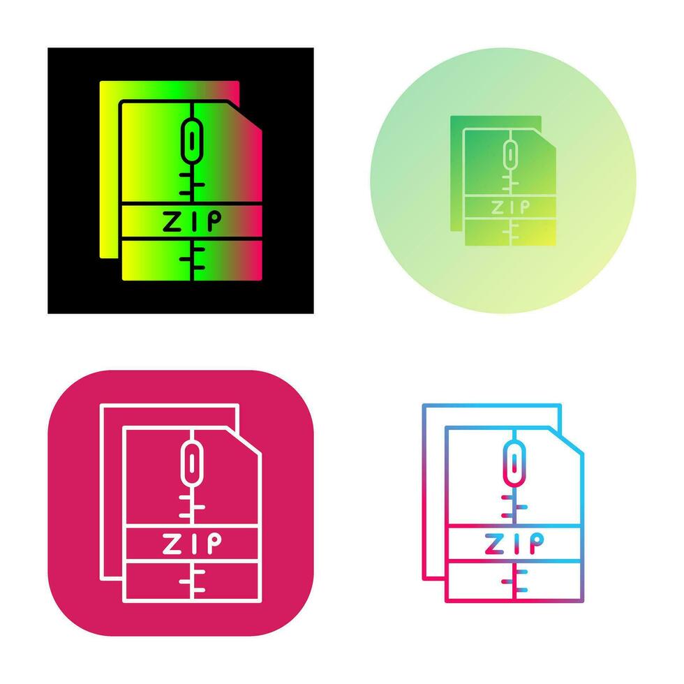 ritssluiting het dossier vector icoon