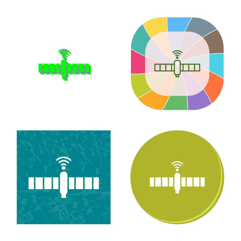 uniek satelliet vector icoon