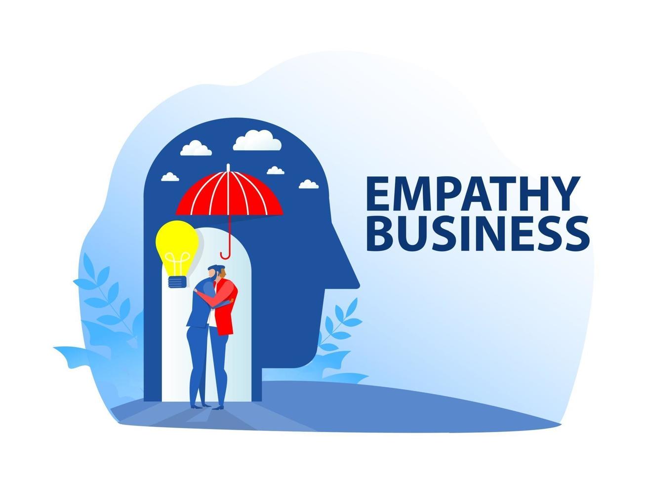zakenmensen die werknemers helpen van pit empathy concept vector