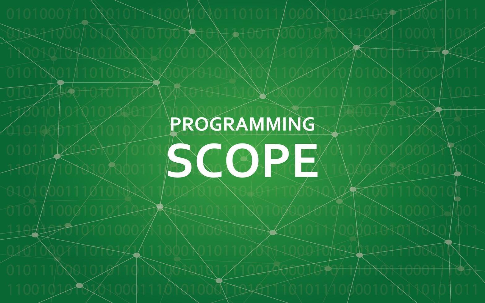 programmering scope concept illustratie vector