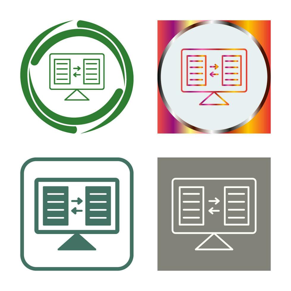 het dossier sharing vector icoon