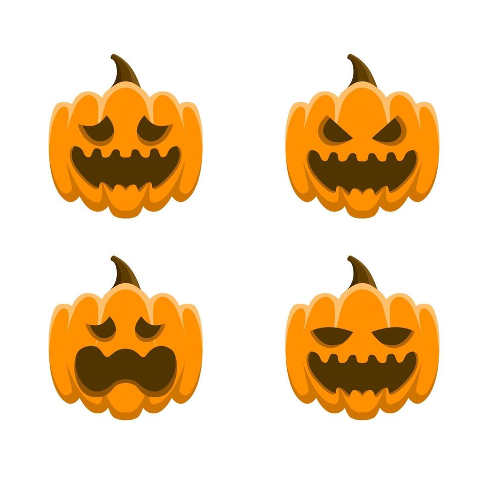 eng gezicht pompoen spook illustratie voor halloween dag vector