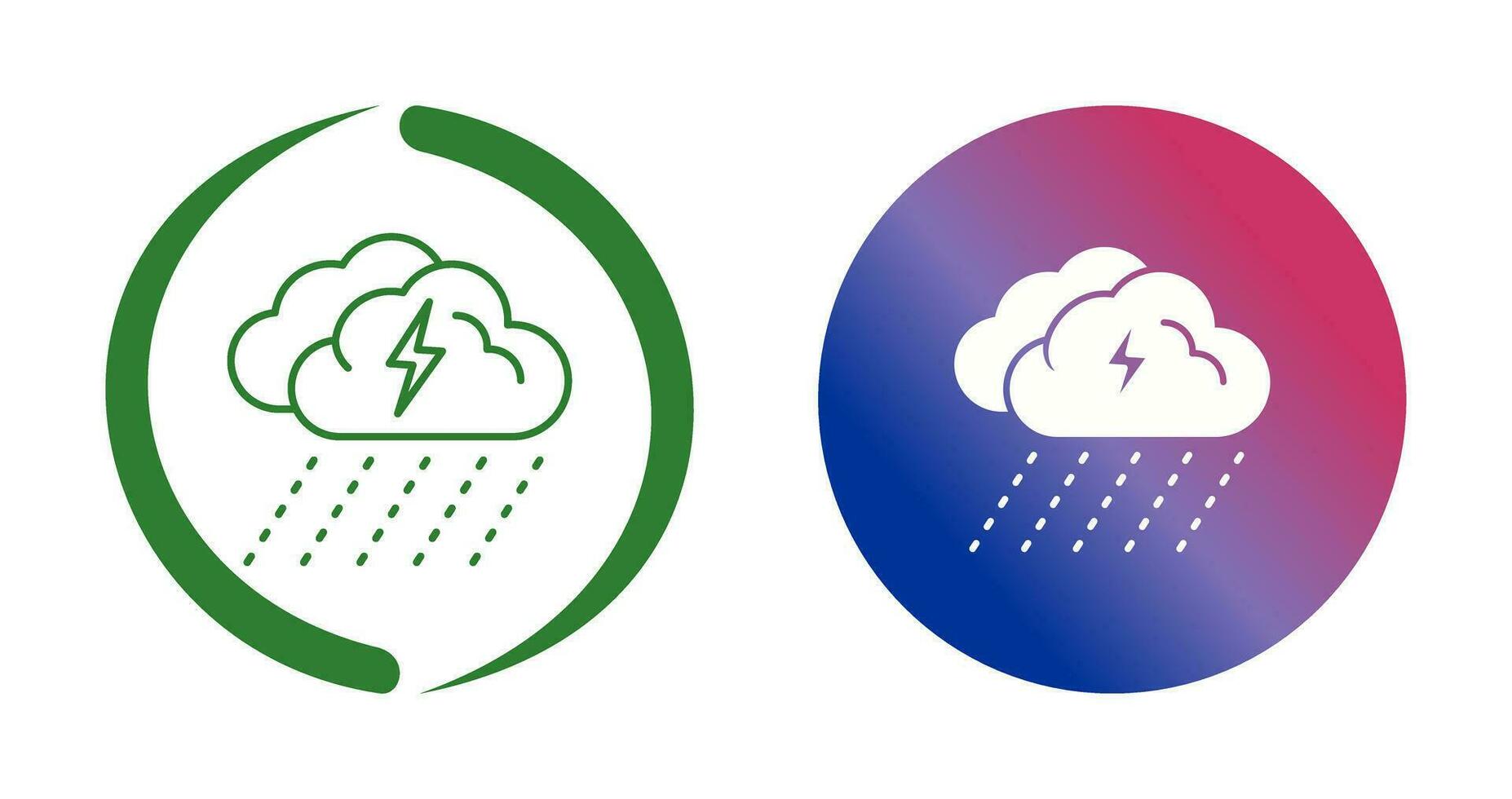 regenachtig dag vector icoon