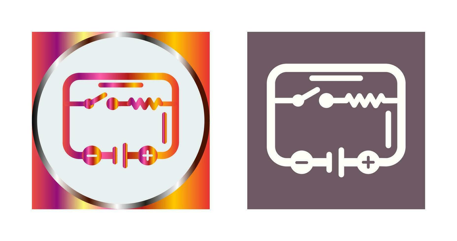 elektrisch stroomkring vector icoon