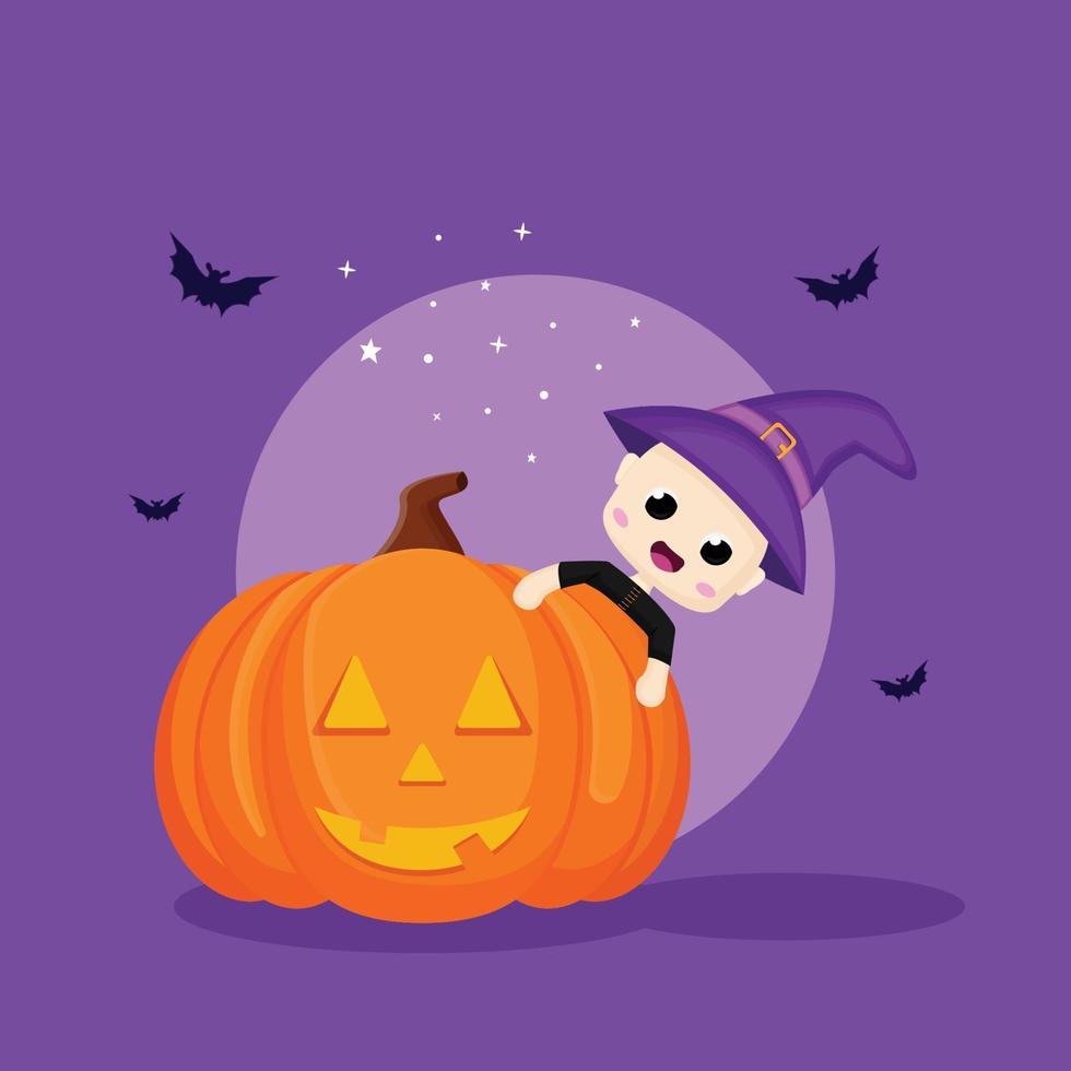 kawaii halloween karakter illustratie vector