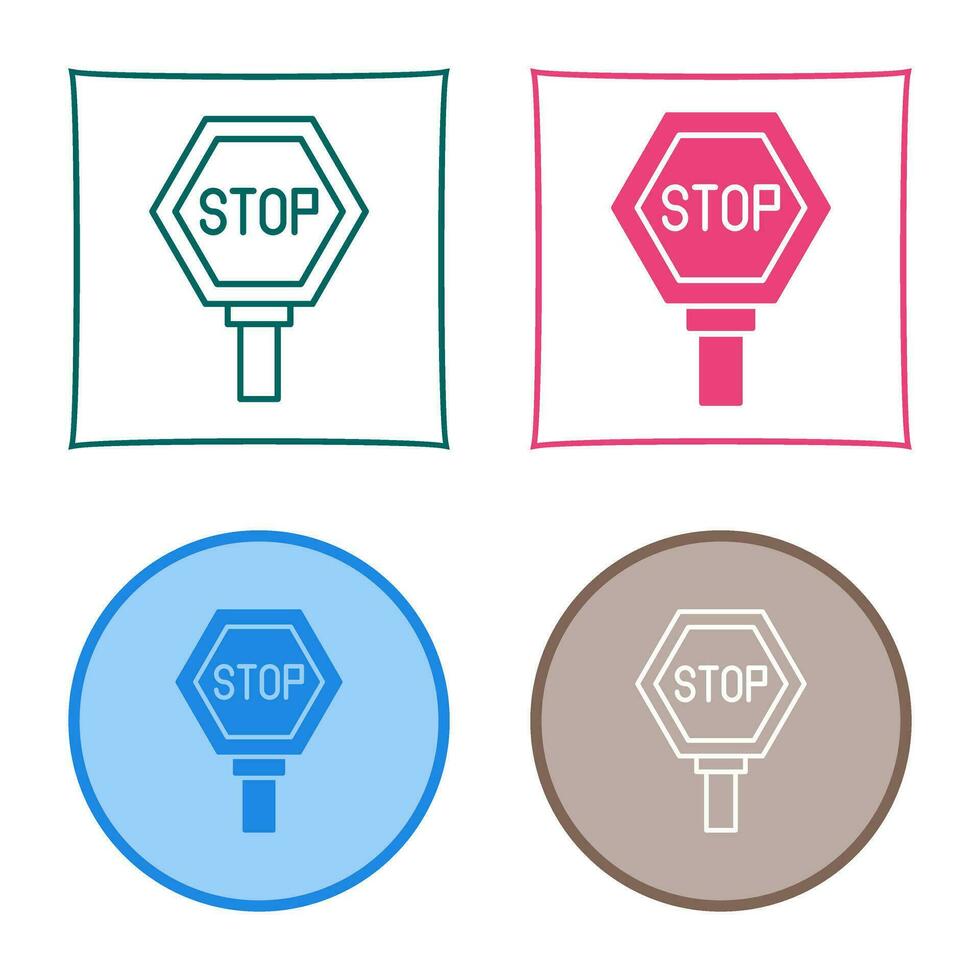 stopbord vector pictogram