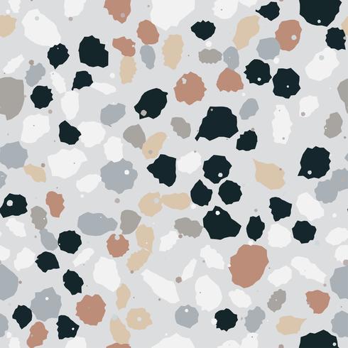 Terrazzo naadloos patroon. Imitatie van een Venetiaanse stenen vloer vector