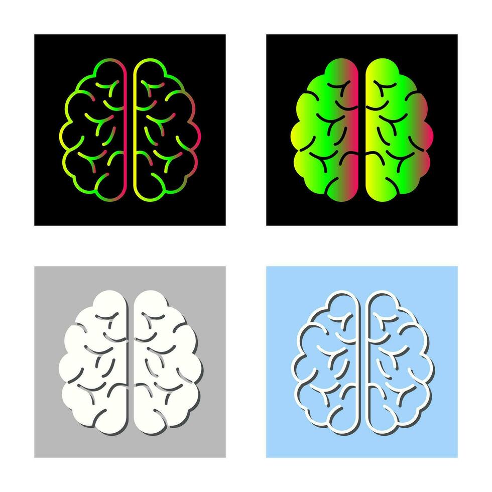 hersenen vector pictogram