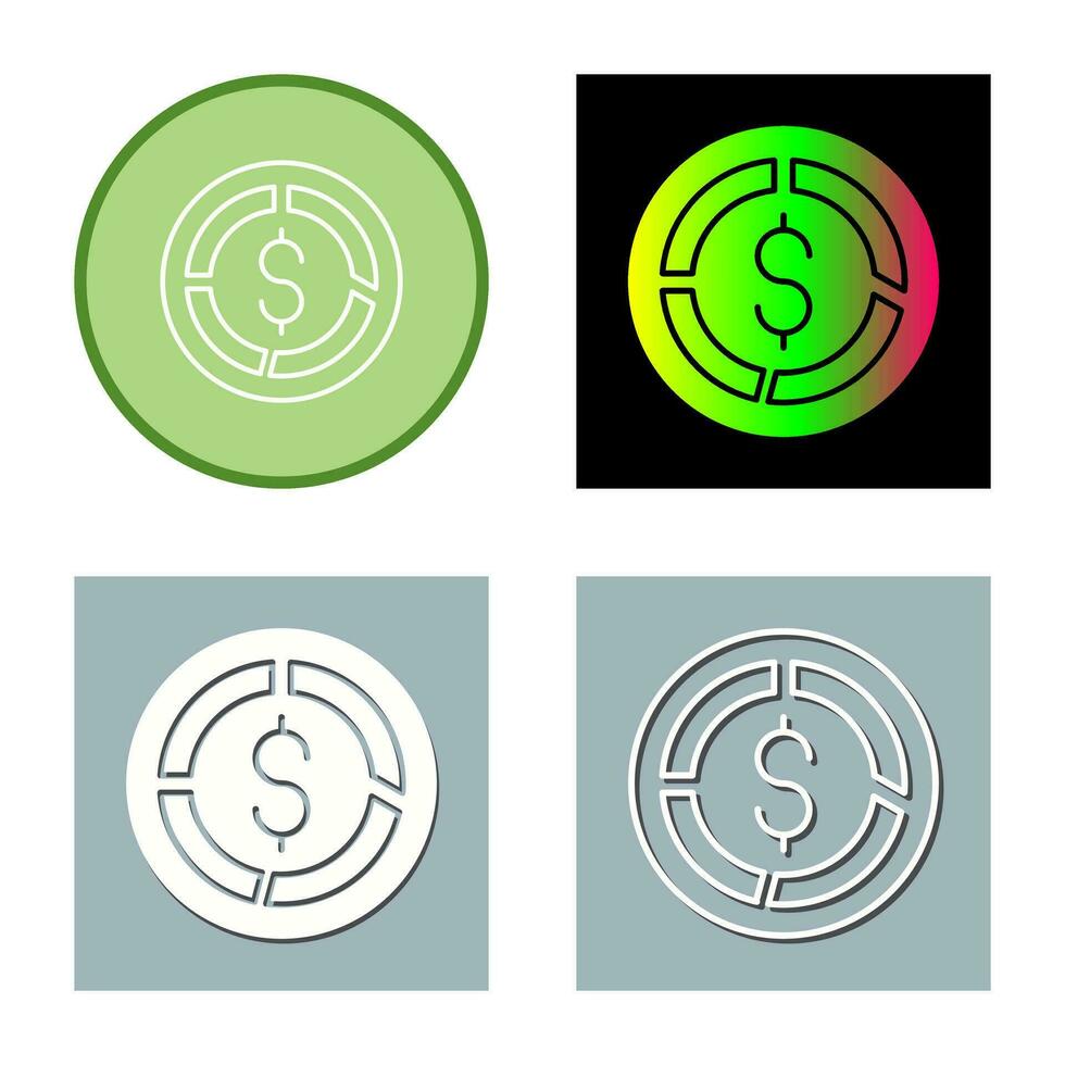 cirkeldiagram vector pictogram