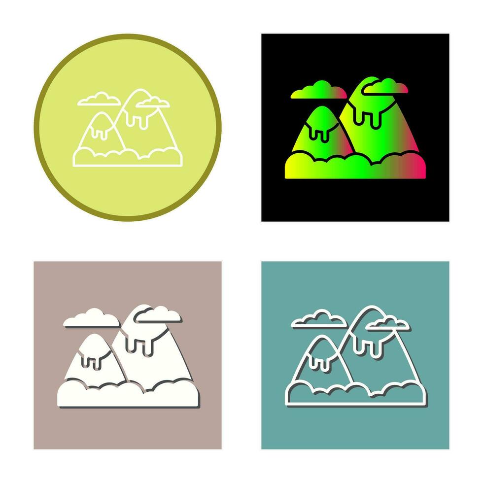 berg vector pictogram