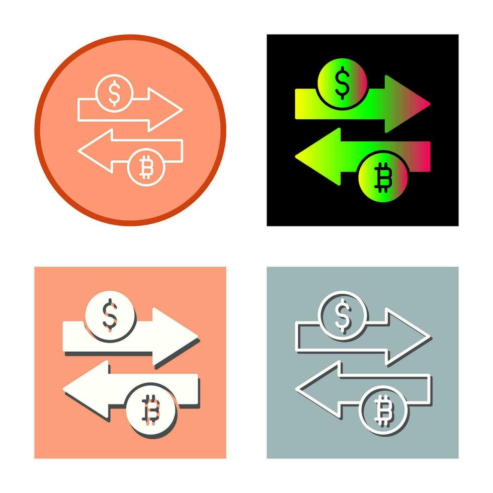 geld wisselen vector icon