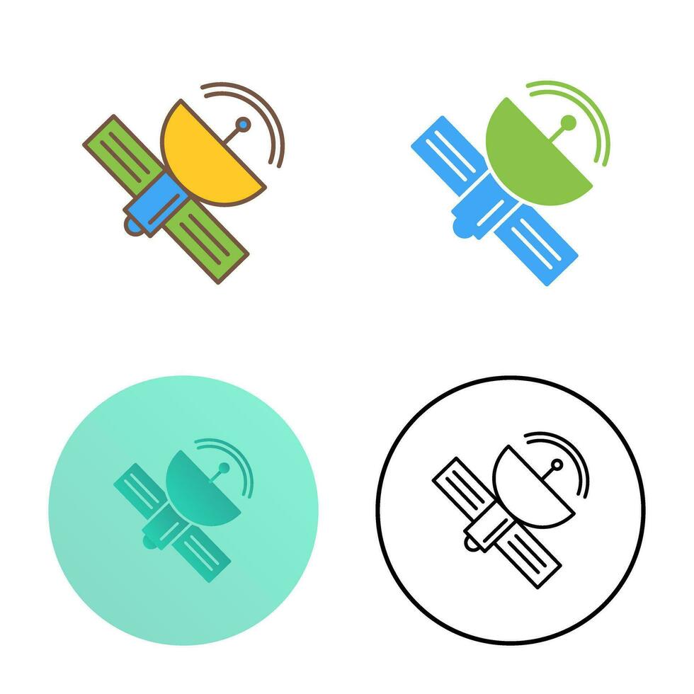 satelliet vector pictogram