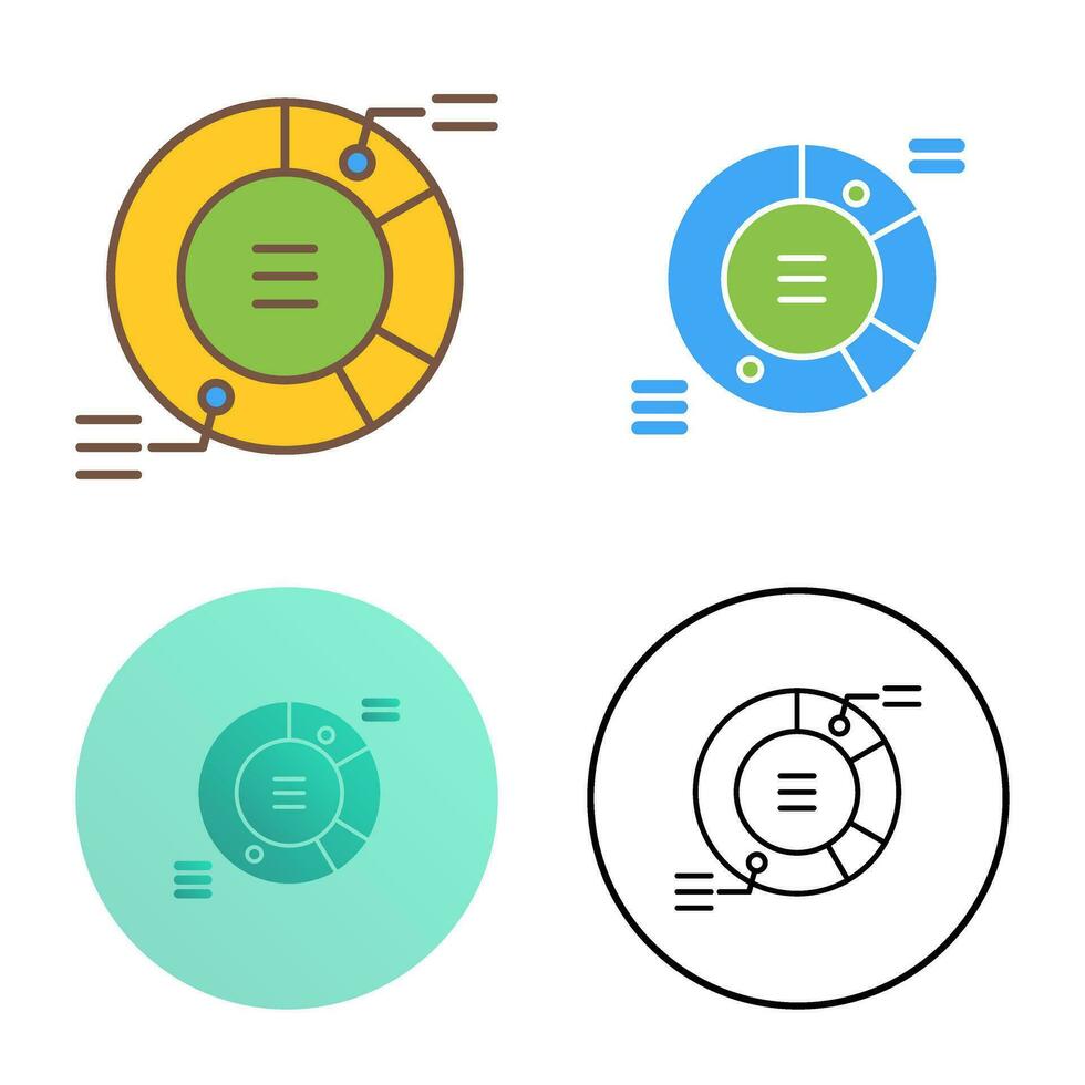 cirkeldiagram vector pictogram