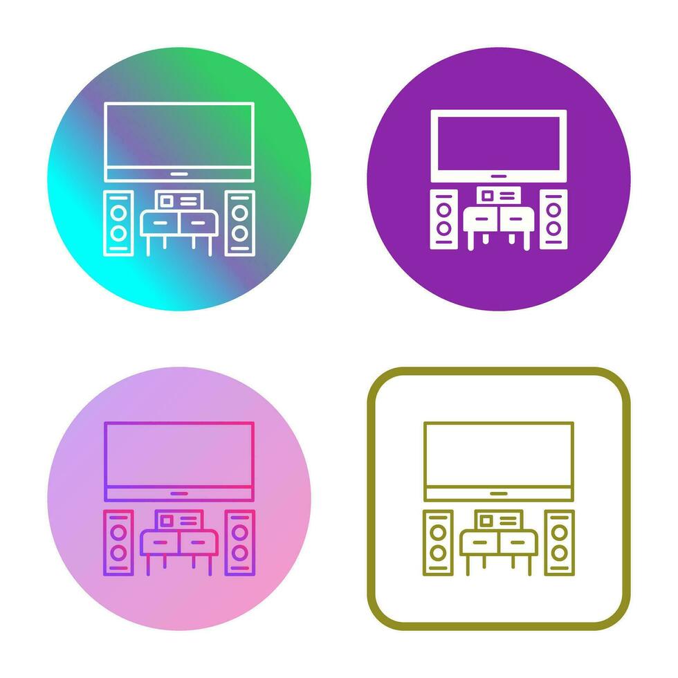 thuisbioscoop vector pictogram