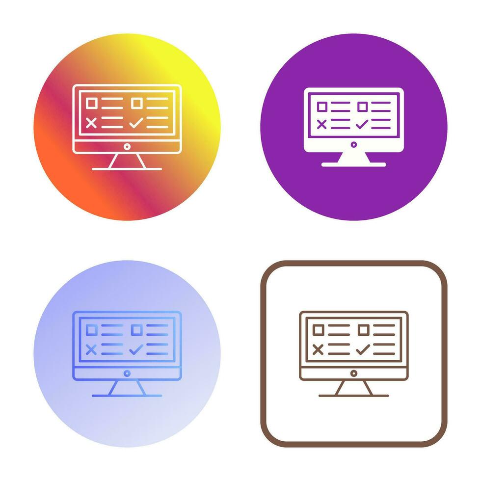 examen vector icoon