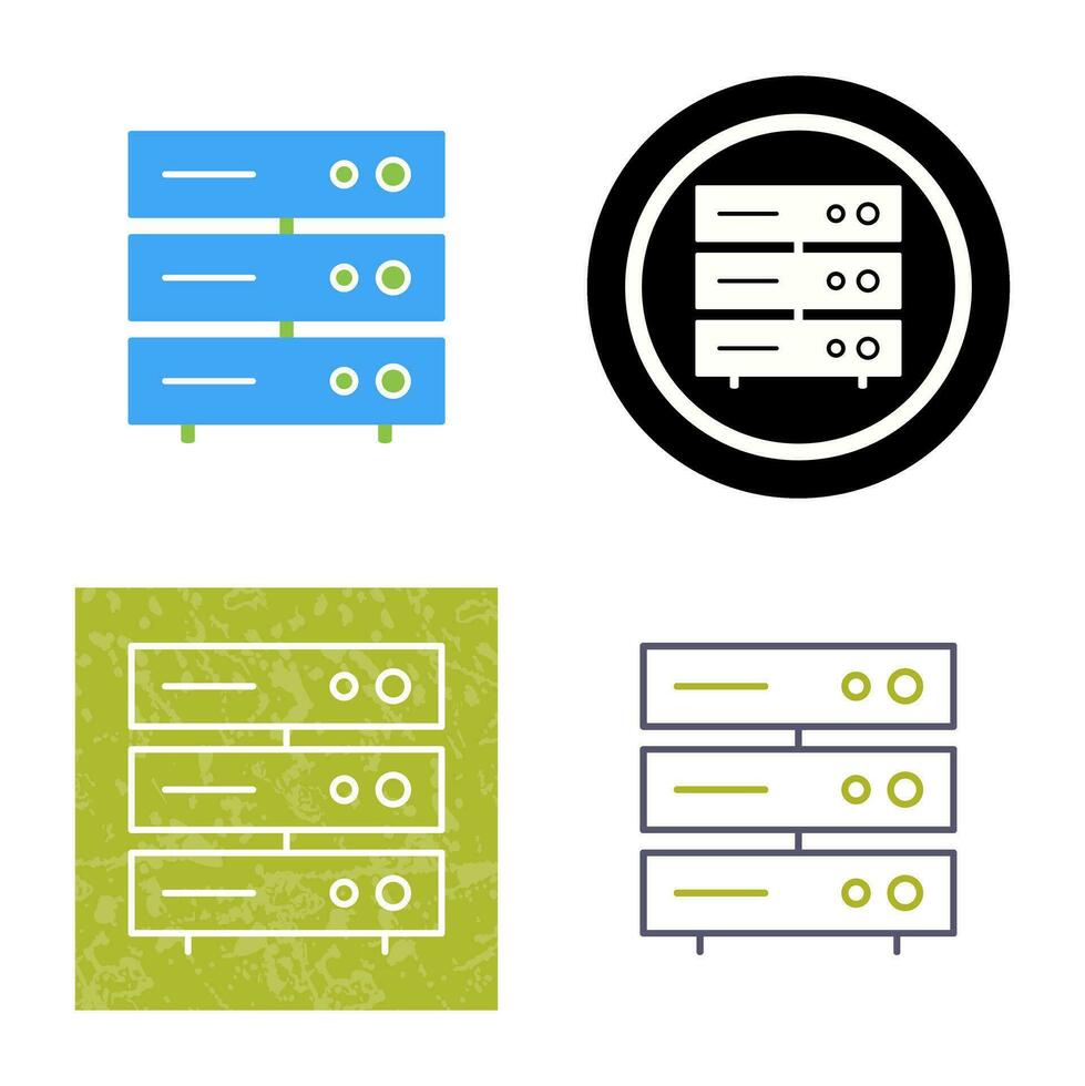 uniek server netwerk vector icoon