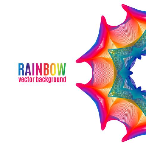 Rainbow Star-achtergrond. vector